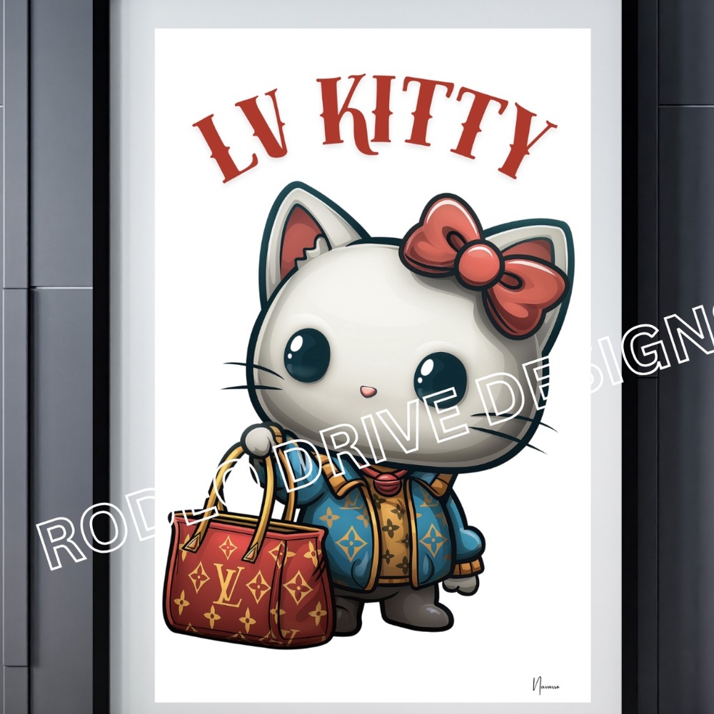 HELLO KITTY POSTER 11X17 LV KITTY HELLO KITTY DESIGNER SERIES-BY NAVARRO